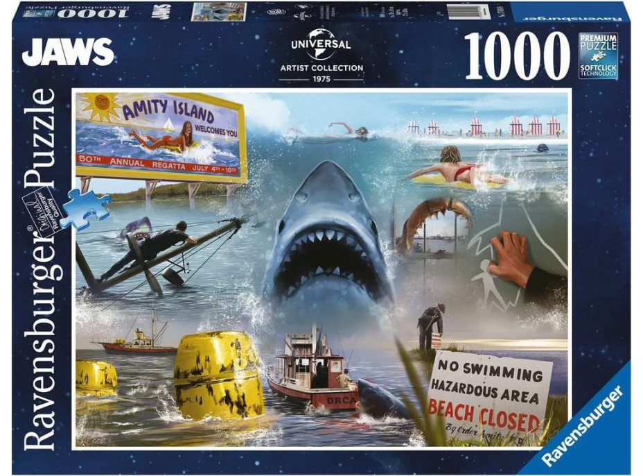 RAVENSBURGER Puzzle Čelisti 1000 dílků