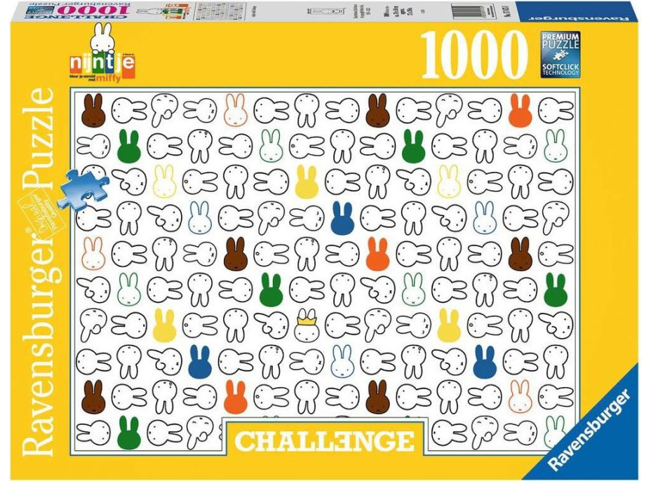 RAVENSBURGER Puzzle Challenge: Miffy 1000 dílků