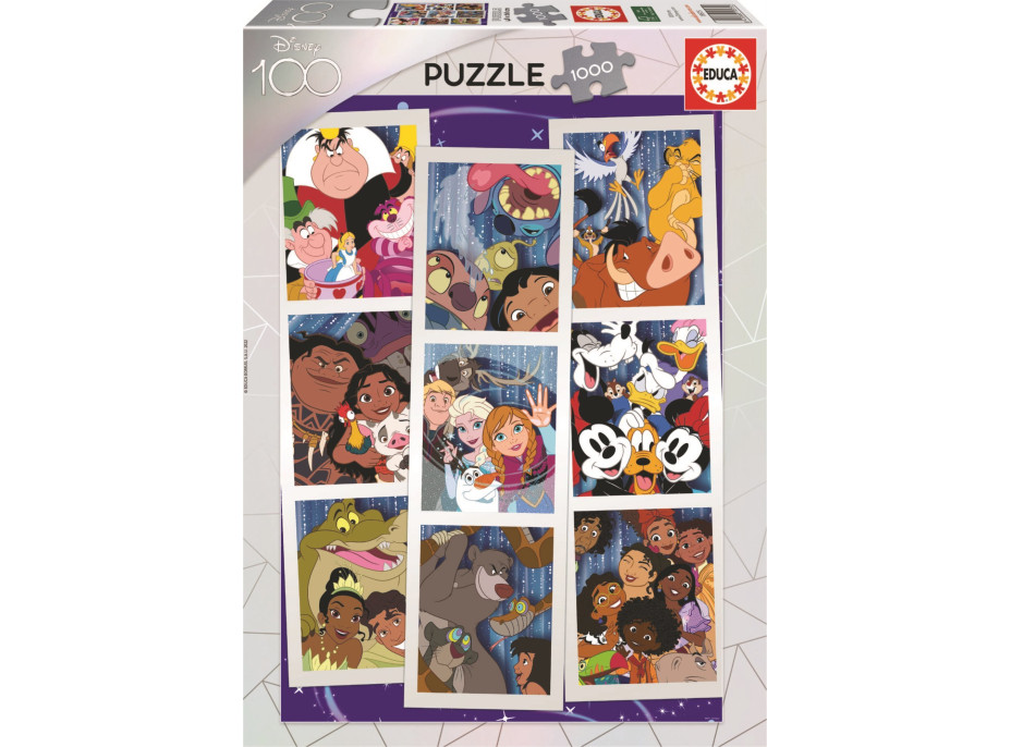 EDUCA Puzzle Disney 100 - koláž 1000 dílků