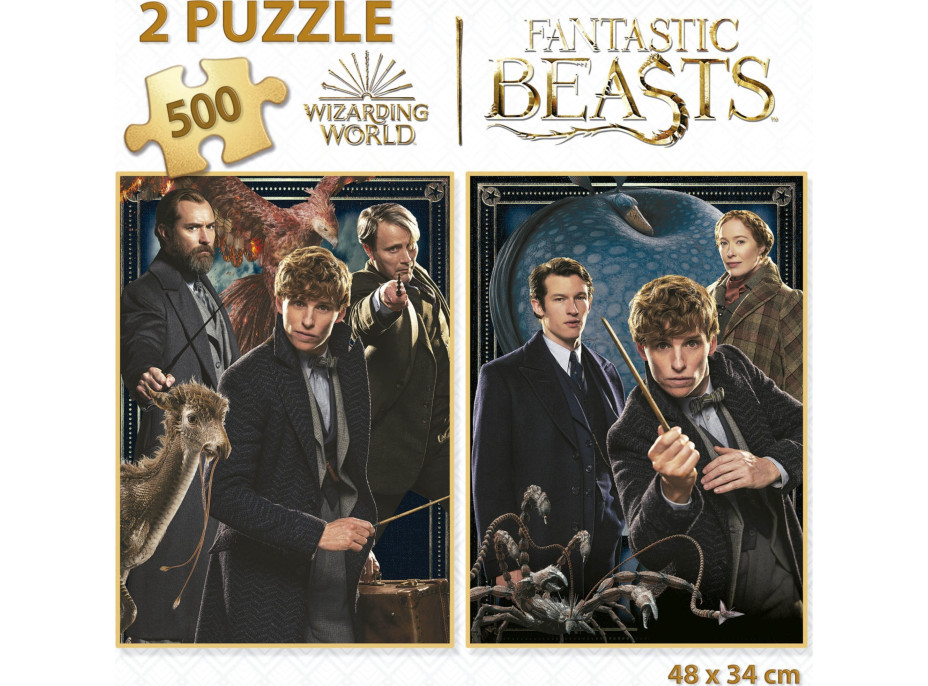 EDUCA Puzzle Fantastická zvířata 2x500 dílků