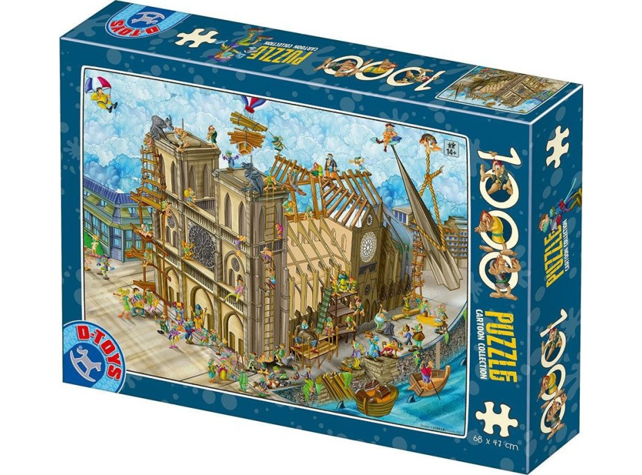 D-TOYS Puzzle Katedrála Notre-Dame, Paříž 1000 dílků