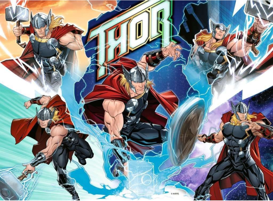 RAVENSBURGER Puzzle Marvel hero: Thor XXL 100 dílků