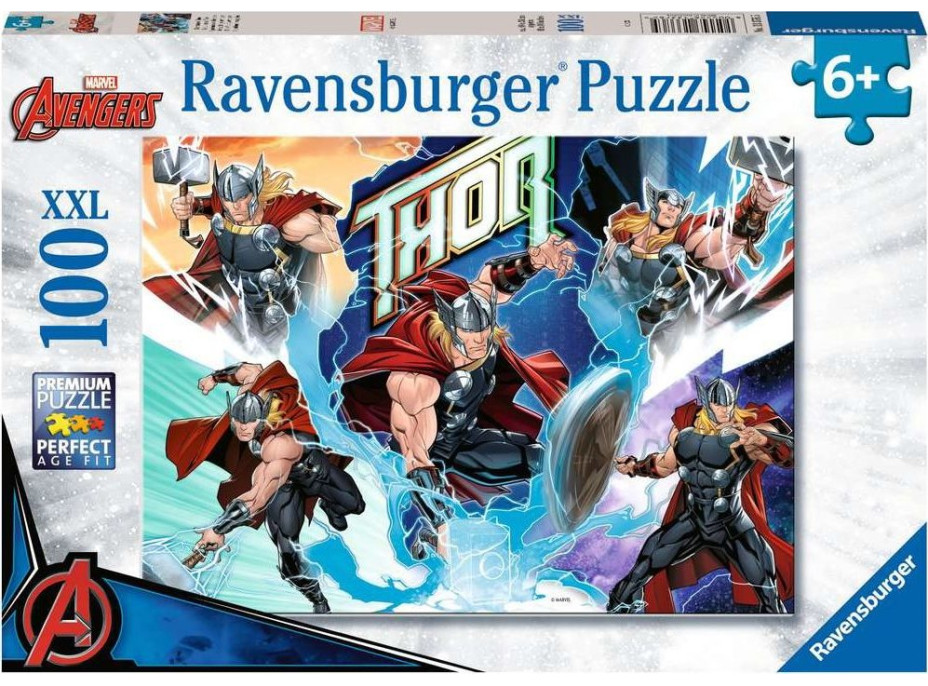 RAVENSBURGER Puzzle Marvel hero: Thor XXL 100 dílků