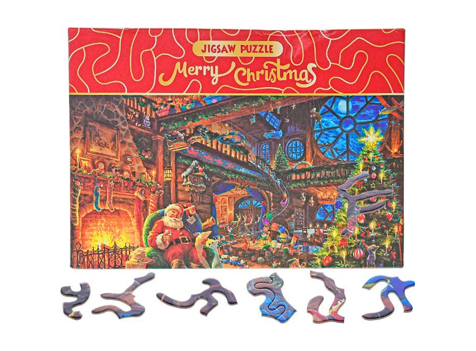 Puzzle Merry Christmas: U Santy doma 468 dílků