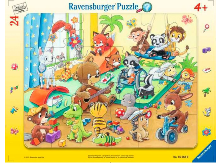 RAVENSBURGER Puzzle Zvířecí mateřská školka 24 dílků