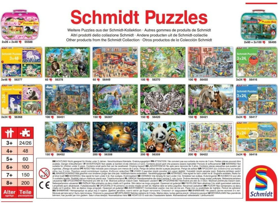 SCHMIDT Puzzle Pohled do rytířského hradu 200 dílků