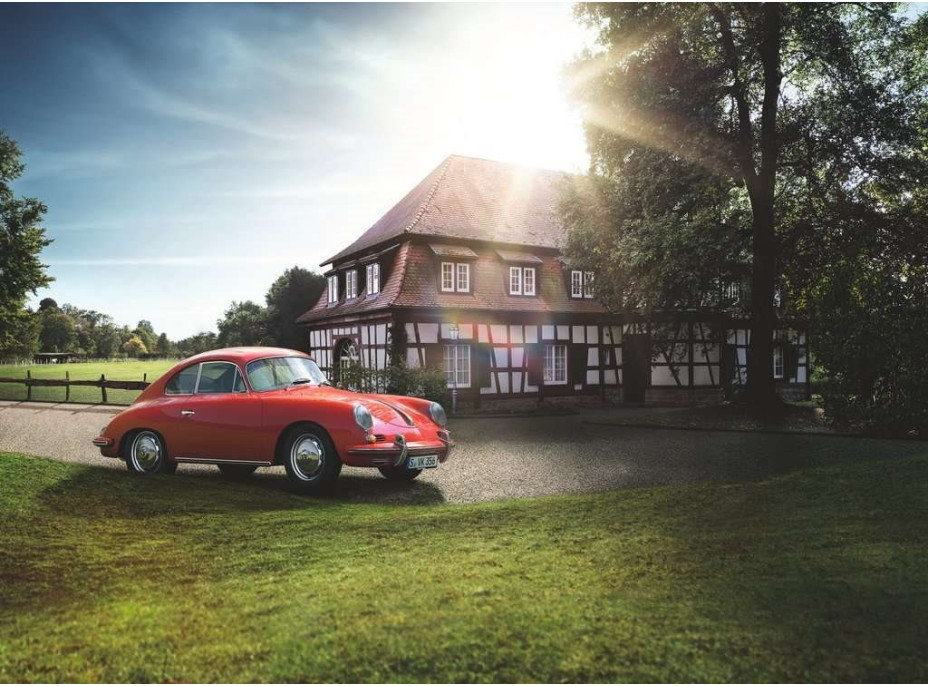 RAVENSBURGER Puzzle Porsche 356 a Porsche 911 2x500 dílků