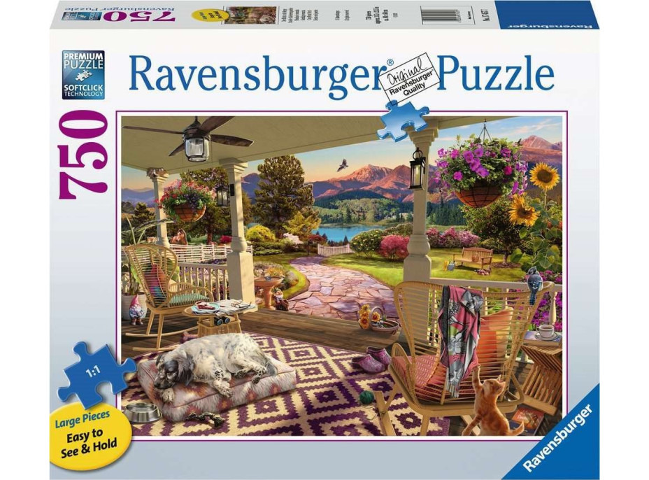 RAVENSBURGER Puzzle Útulná veranda XL 750 dílků