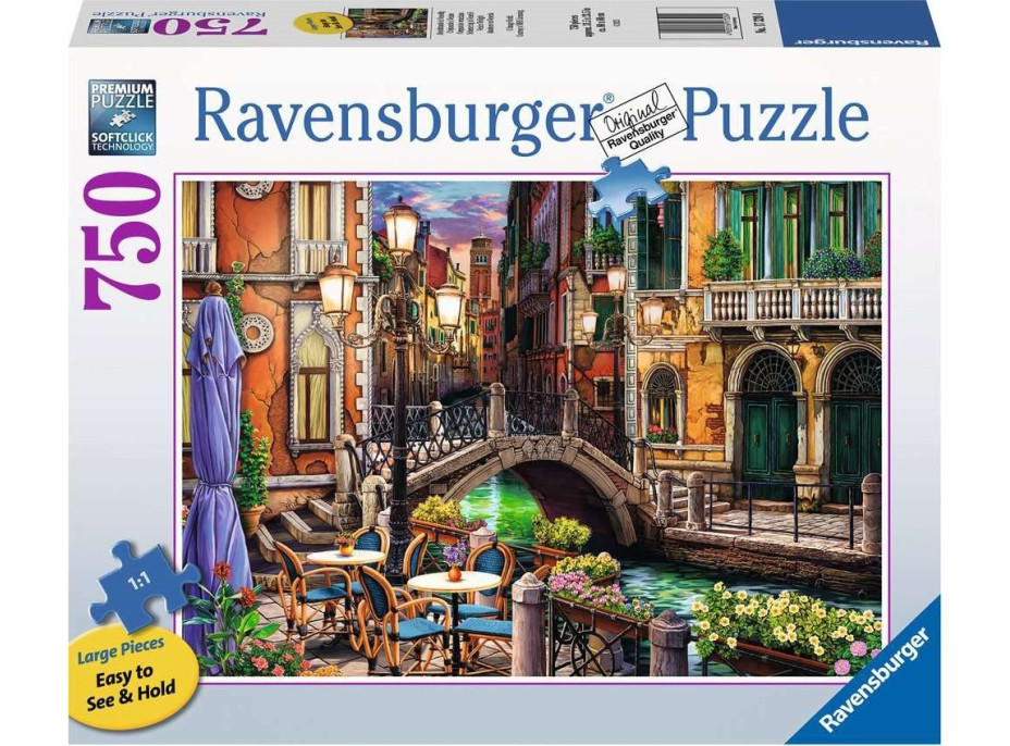 RAVENSBURGER Puzzle Za soumraku v Benátkách XL 750 dílků