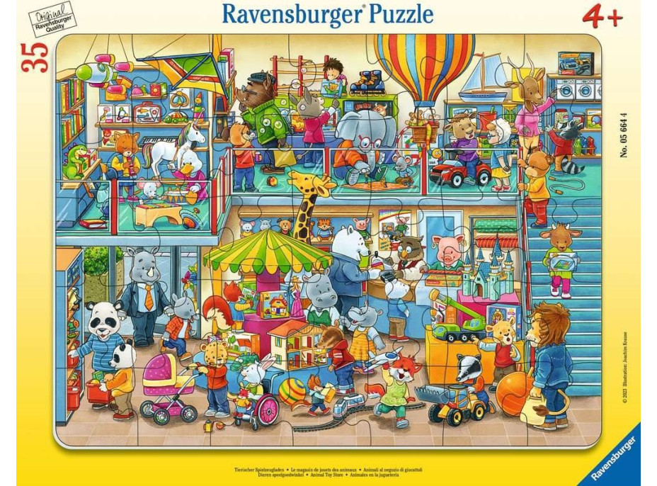 RAVENSBURGER Puzzle Zvířecí hračkářství 35 dílků