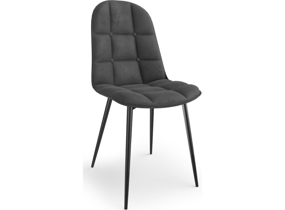 Jídelní židle STEFAN - popelavá/černá