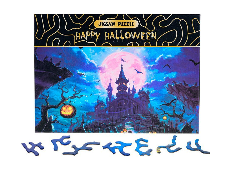 Puzzle Happy Halloween: Strašidelný zámek 468 dílků