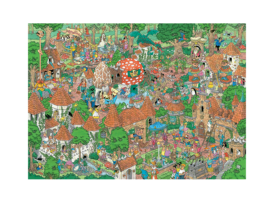 JUMBO Puzzle JvH Pohádkový les Efteling 1000 dílků