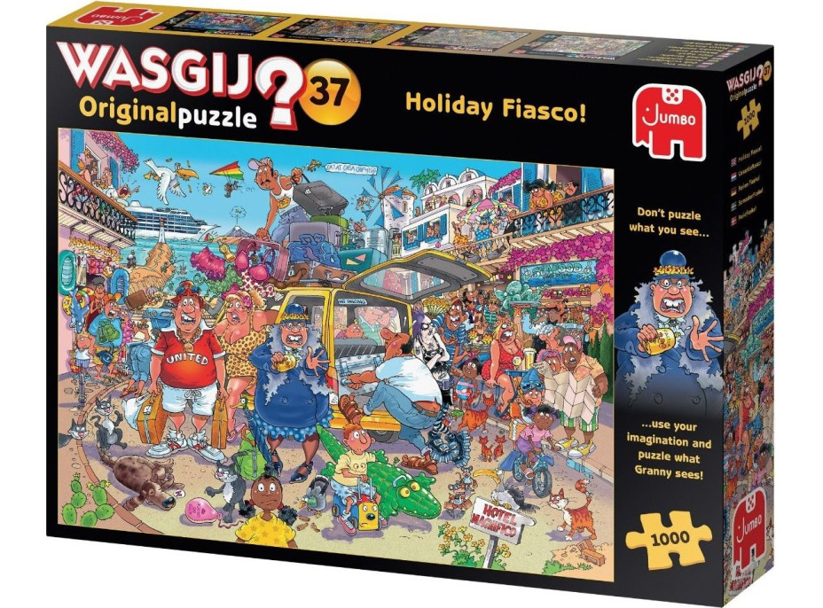 JUMBO Puzzle WASGIJ 37: Prázdninové fiasco! 1000 dílků