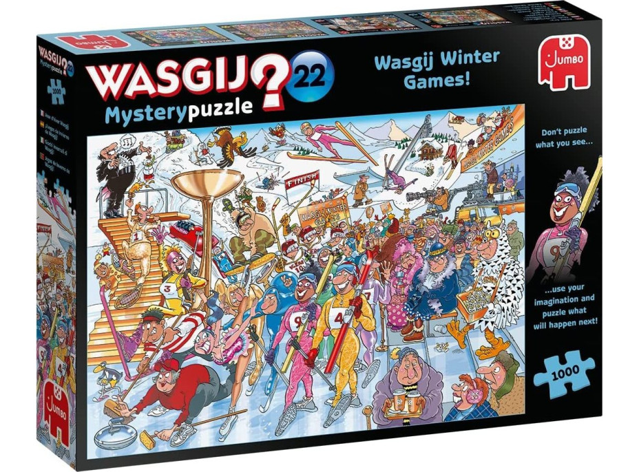 JUMBO Puzzle WASGIJ Mystery 22: Zimní Wasgij hry! 1000 dílků