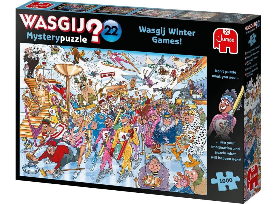 JUMBO Puzzle WASGIJ Mystery 22: Zimní Wasgij hry! 1000 dílků