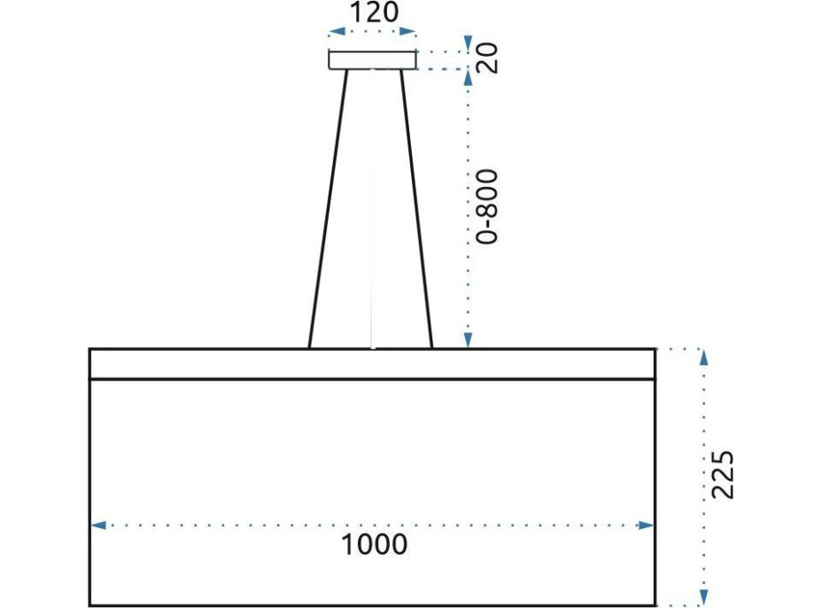 Stropní LED křišťálové svítidlo WATERFALL lines - 38W - chromové