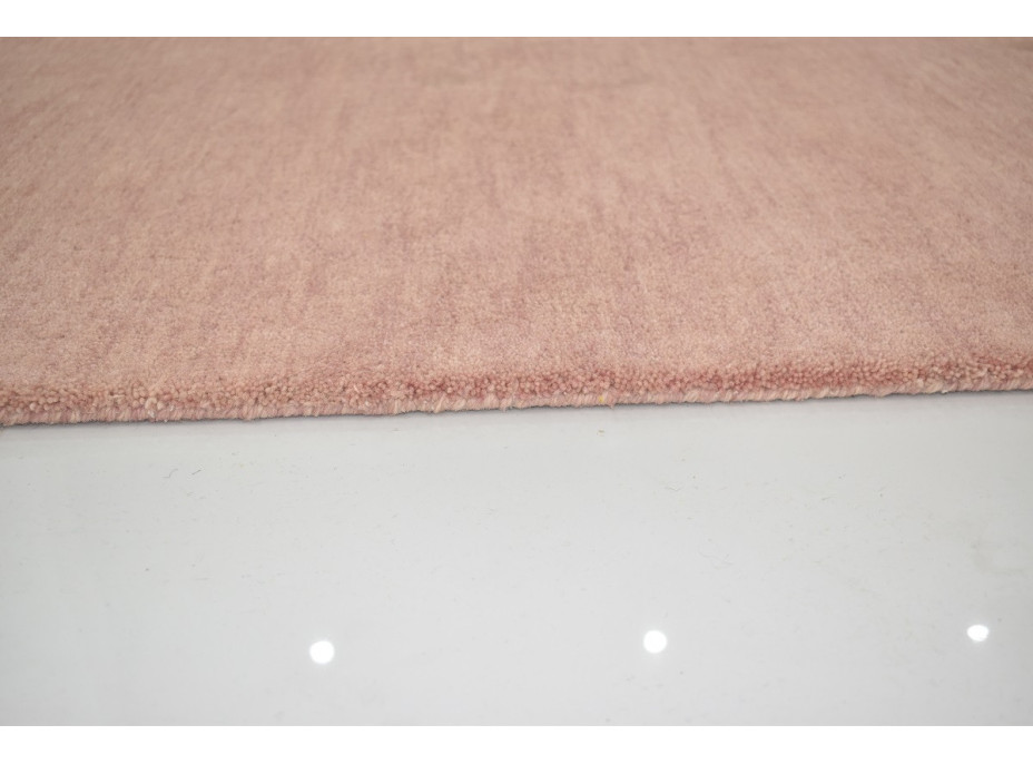 Ručně všívaný kusový koberec Asra wool pink