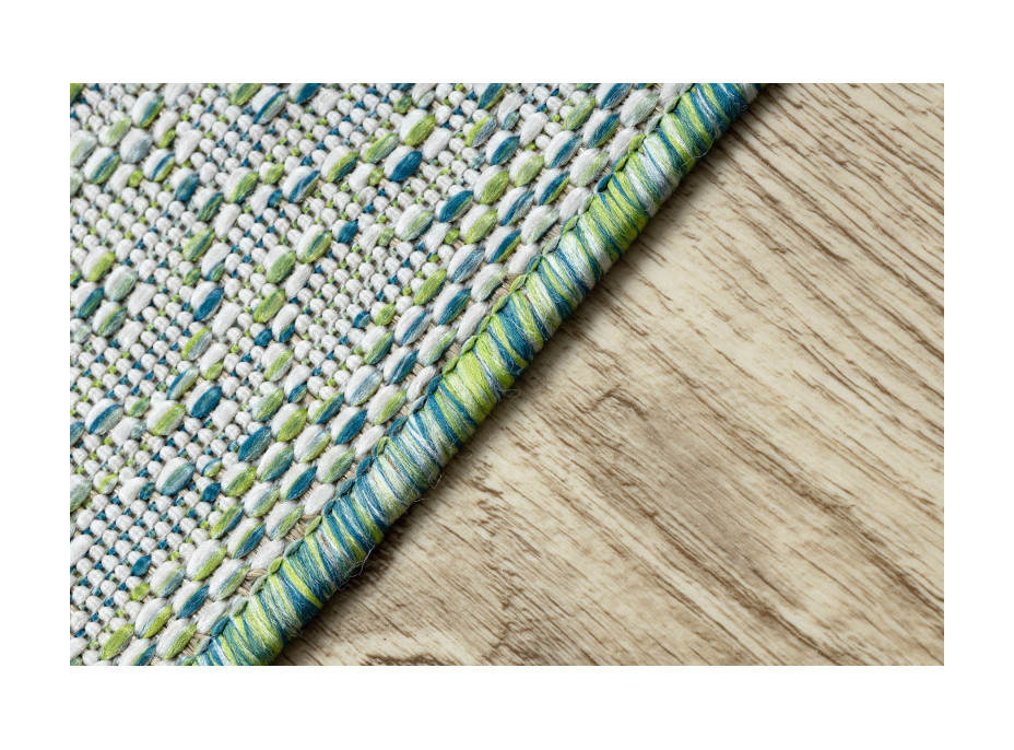 Kusový koberec Sion Sisal Aztec 22184 green/blue/ecru