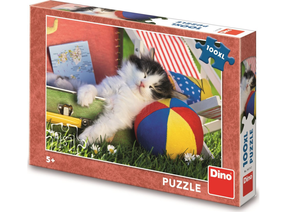 DINO Puzzle Kotě odpočívá XL 100 dílků