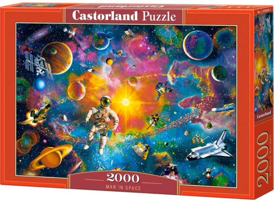 CASTORLAND Puzzle Kosmonaut ve vesmíru 2000 dílků