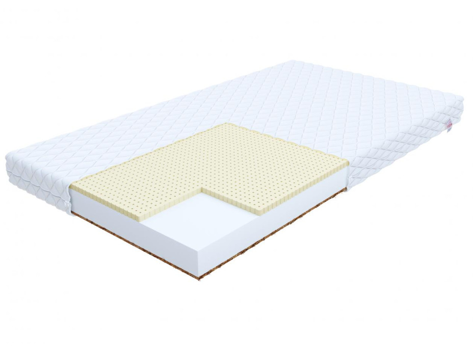 Pěnová matrace PIENI 200x140x10 cm - kokos/latex