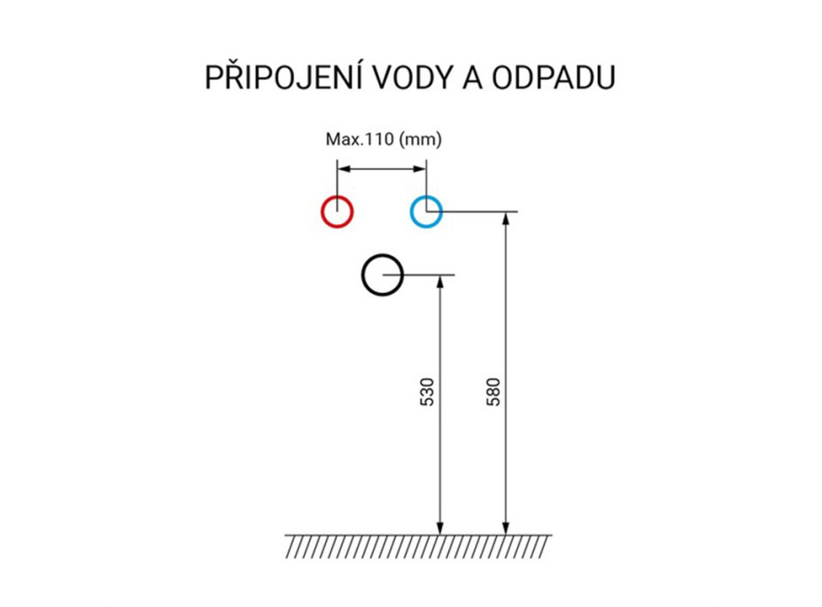 Koupelnová závěsná skříňka LENY s keramickým umyvadlem 60 cm - bíla