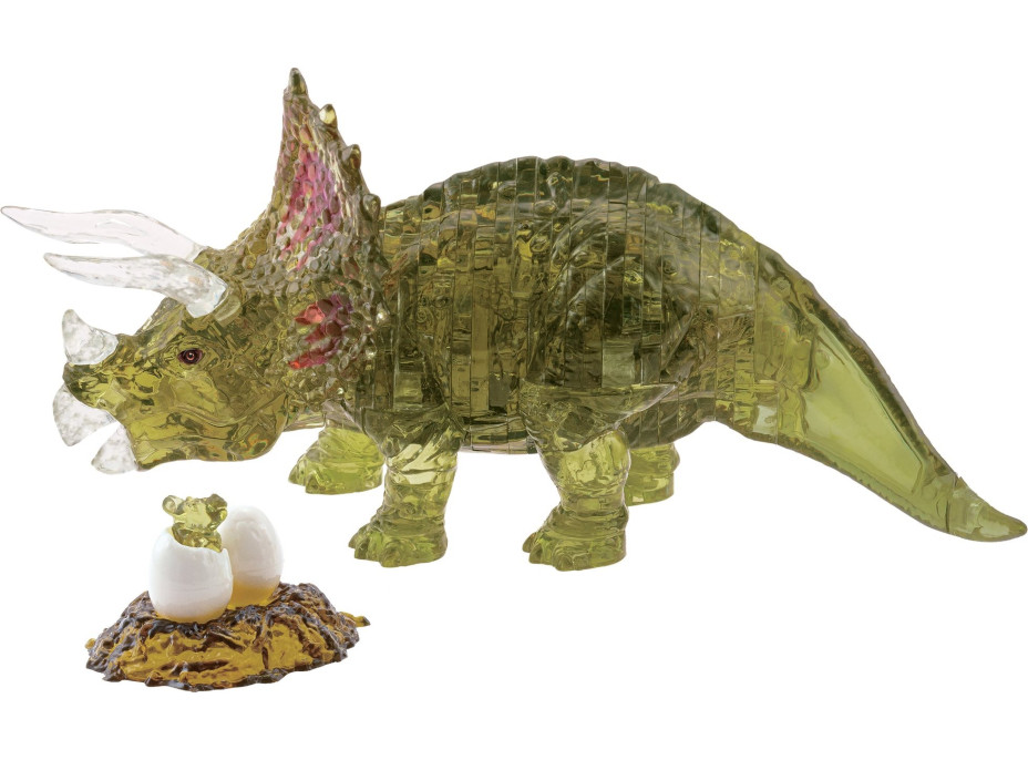 HCM KINZEL 3D Crystal puzzle Triceratops s mládětem 61 dílků