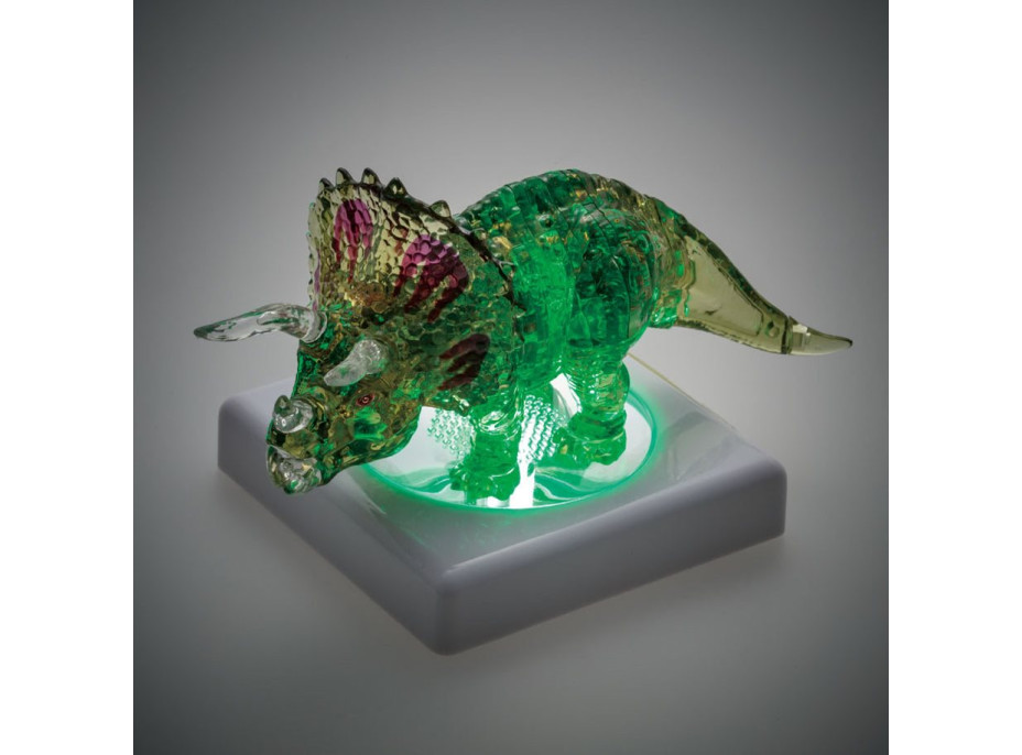 HCM KINZEL 3D Crystal puzzle Triceratops s mládětem 61 dílků