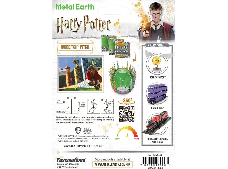 METAL EARTH 3D puzzle Harry Potter: Famfrpálové hřiště