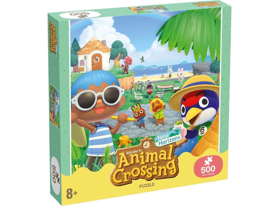 WINNING MOVES Puzzle Zábava v Animal Crossing 500 dílků