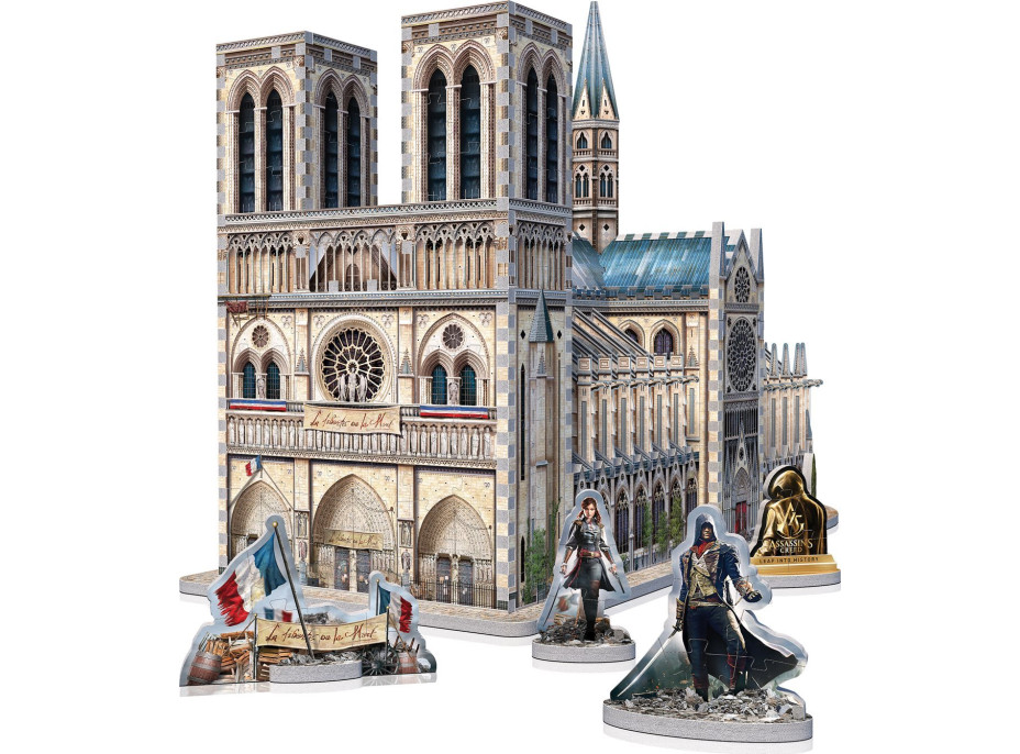 WREBBIT 3D puzzle Assassin's Creed Unity: Notre-Dame 860 dílků