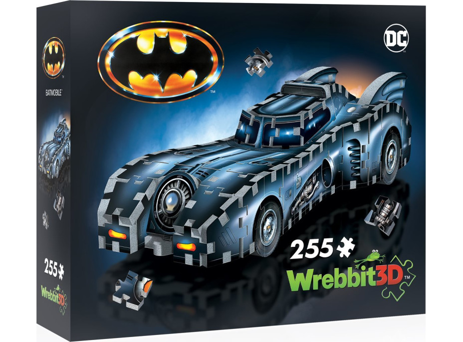 WREBBIT 3D puzzle Barman: Batmobil 255 dílků