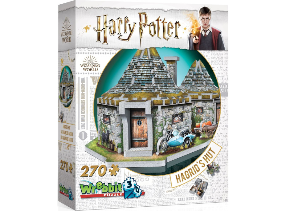 WREBBIT 3D puzzle Harry Potter: Hagridův domek 270 dílků