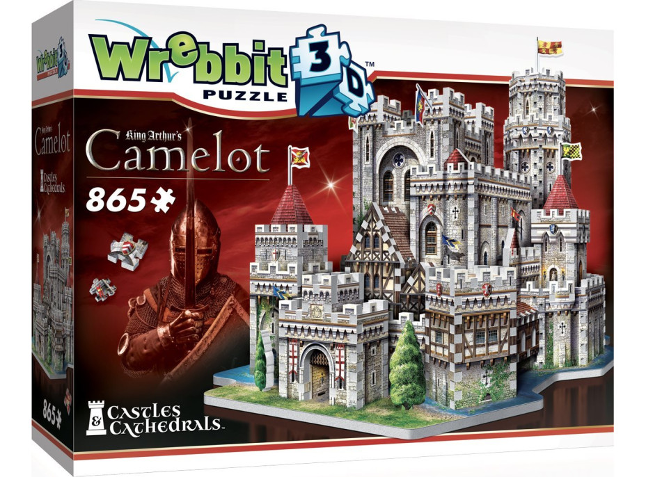 WREBBIT 3D puzzle Hrad Kamelot 865 dílků