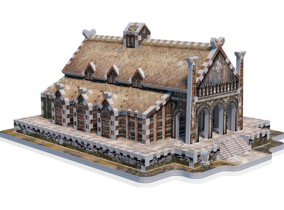 WREBBIT 3D puzzle Pán prstenů: Zlatá síň Edoras 445 dílků