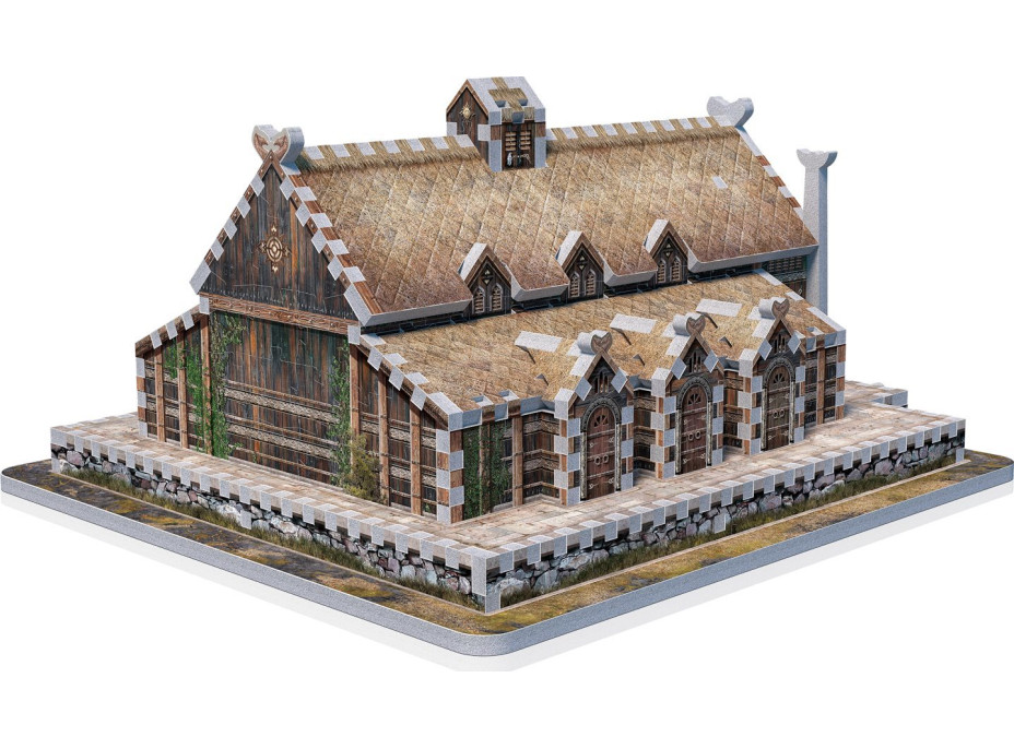 WREBBIT 3D puzzle Pán prstenů: Zlatá síň Edoras 445 dílků