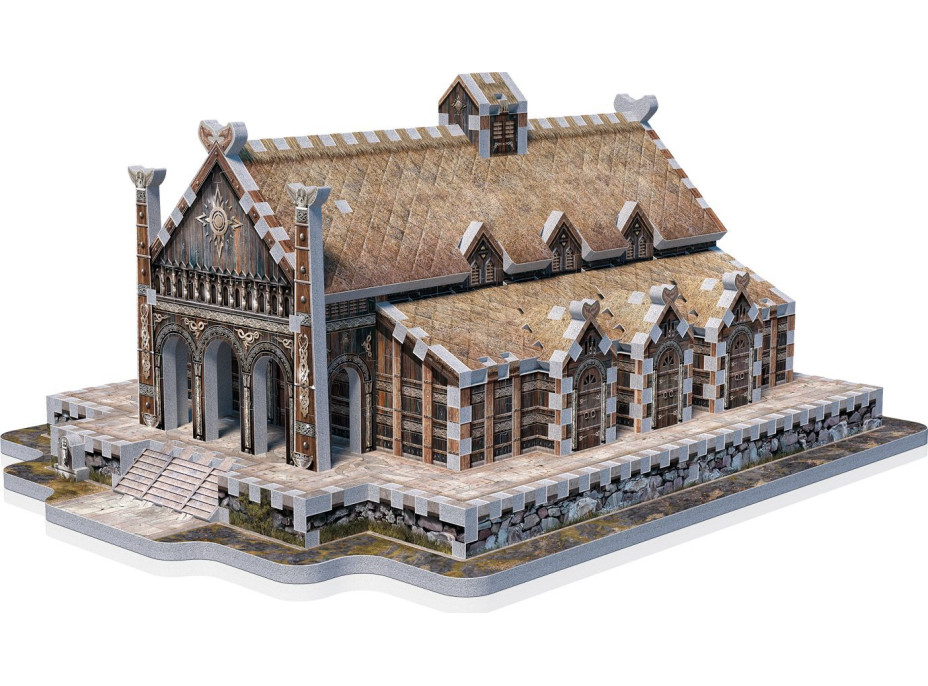 WREBBIT 3D puzzle Pán prstenů: Zlatá síň Edoras 445 dílků