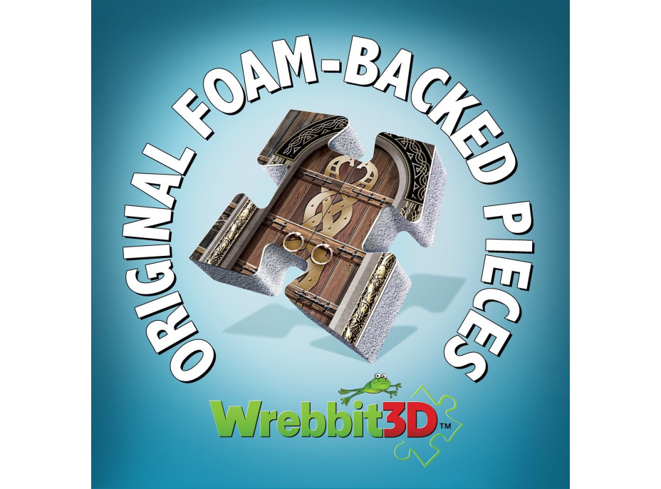 WREBBIT 3D puzzle Pán prstenů: Zlatá síň Edoras 445 dílků