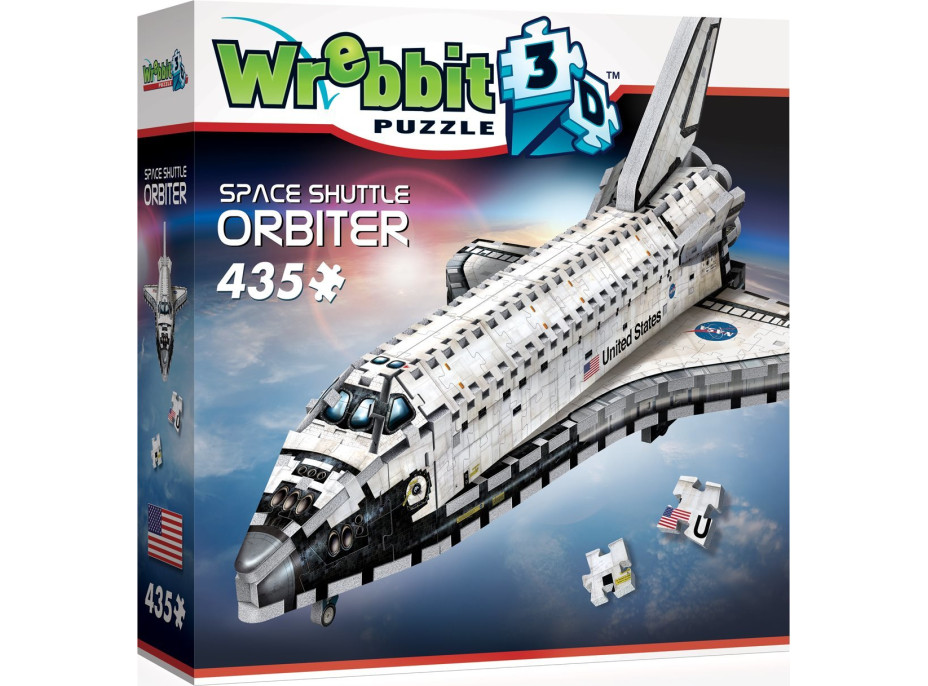 WREBBIT 3D puzzle Raketoplán Orbiter 435 dílků