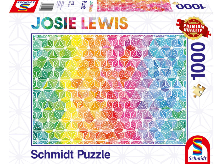 SCHMIDT Puzzle Barevné trojúhelníčky 1000 dílků