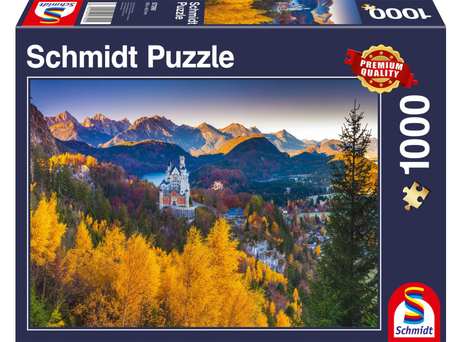 SCHMIDT Puzzle Podzimní Neuschwanstein 1000 dílků