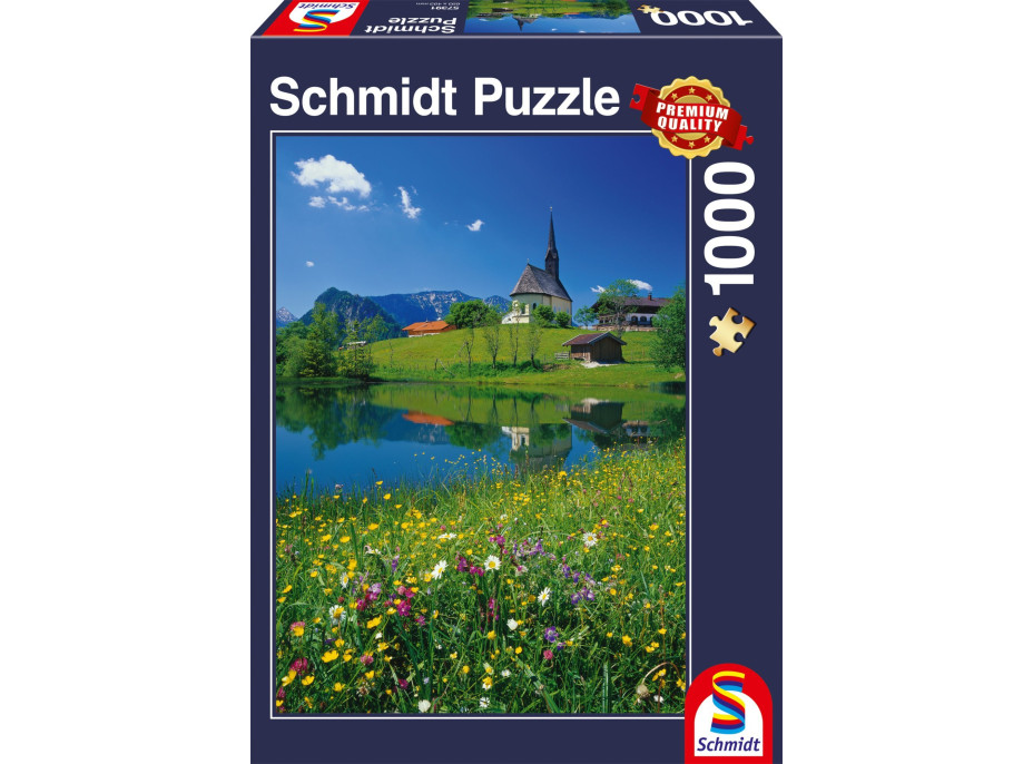 SCHMIDT Puzzle Inzell, Einsiedlhof a kostel sv. Mikuláše 1000 dílků