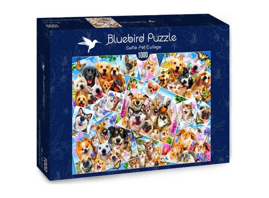 BLUEBIRD Puzzle Koláž zvířecích selfie 1000 dílků