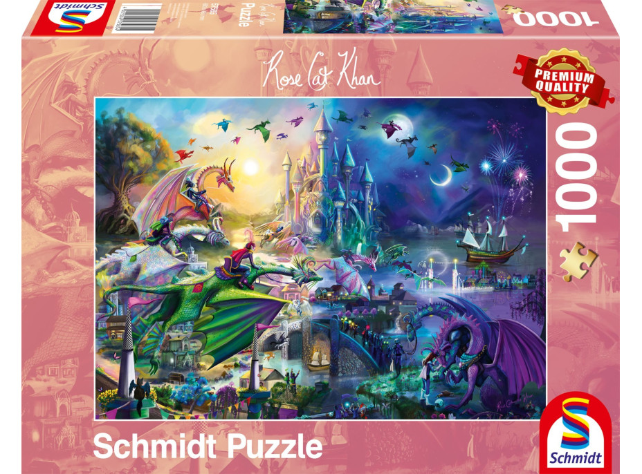 SCHMIDT Puzzle Noční dračí soutěž 1000 dílků