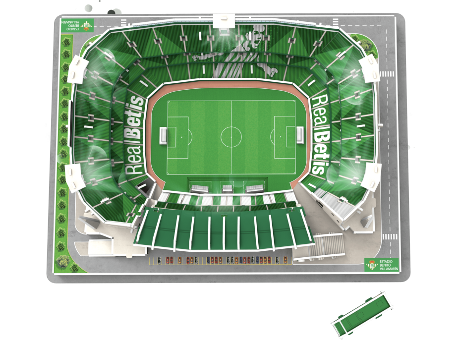 3D PUZZLE STADIUM Svítící 3D puzzle Stadion Benito Villamarín - FC Real Betis