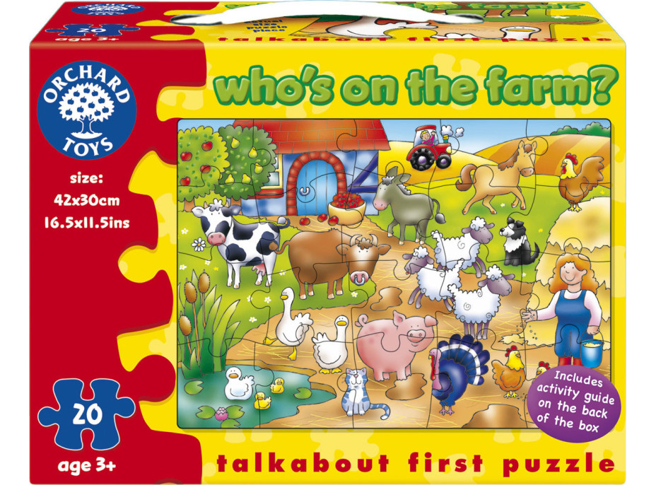 Orchard Toys Puzzle - Kdo žije na farmě? 20 dílků