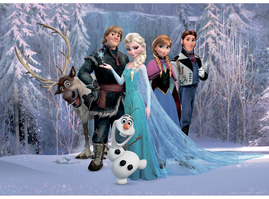 Dětská fototapeta DISNEY - Frozen v kouzelném lese - 156x112 cm