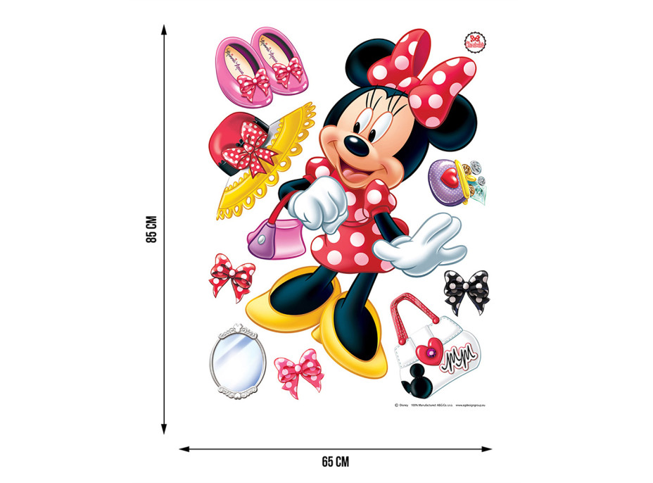 Dětská samolepka MINNIE MOUSE 2 65x85 cm