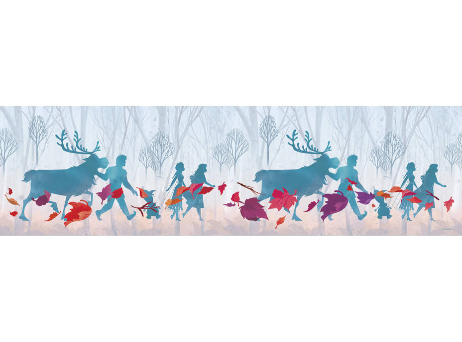 Dětská samolepící bordura DISNEY FROZEN 2 siluety - 10x500 cm